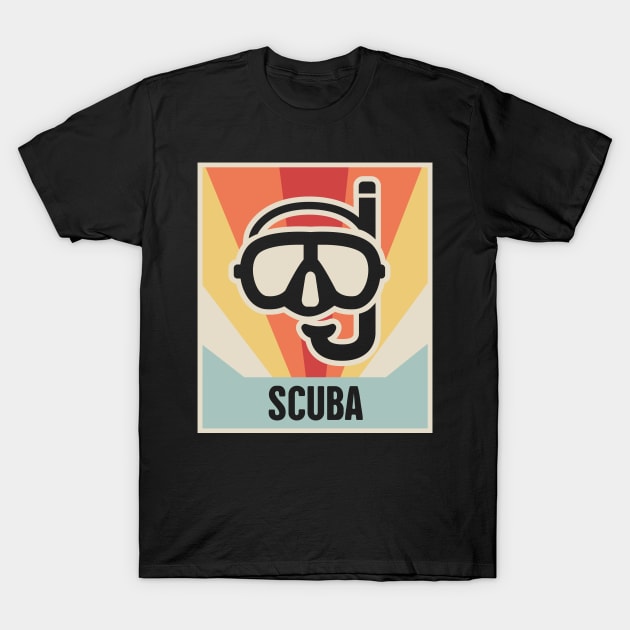 Vintage Style SCUBA Poster T-Shirt by MeatMan